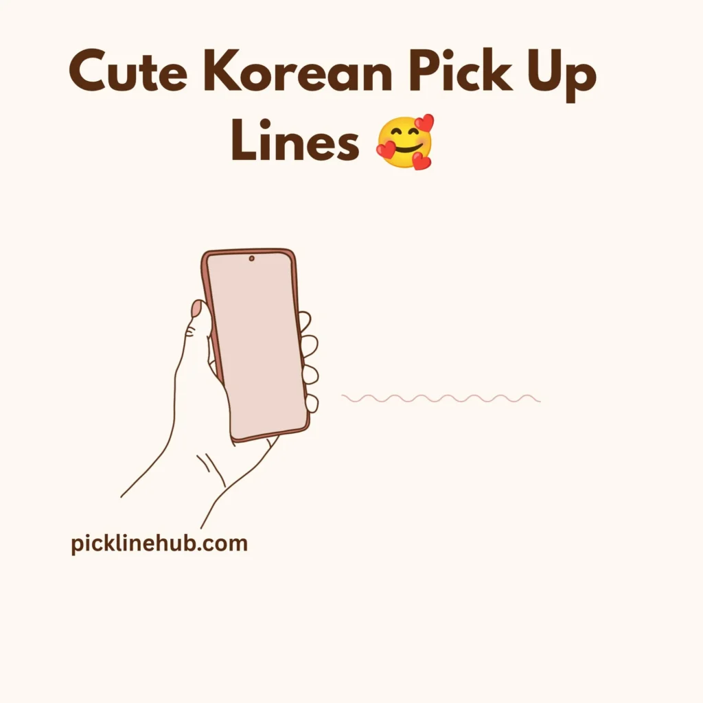 Cute Korean Pick Up Lines 