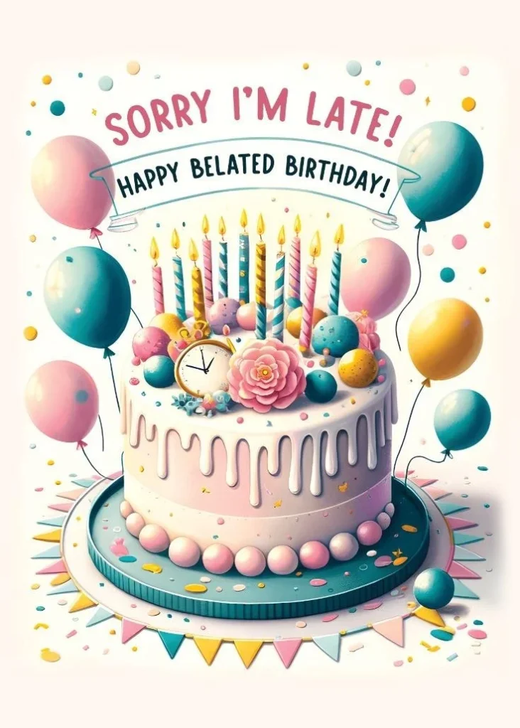 Belated Birthday Wishes Images