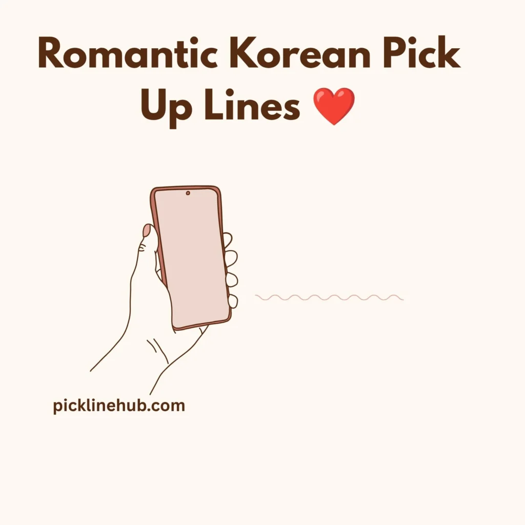 Romantic Korean Pick Up Lines
