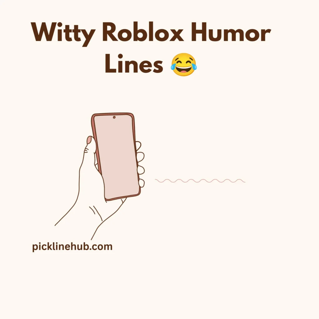 Witty Roblox Humor Lines