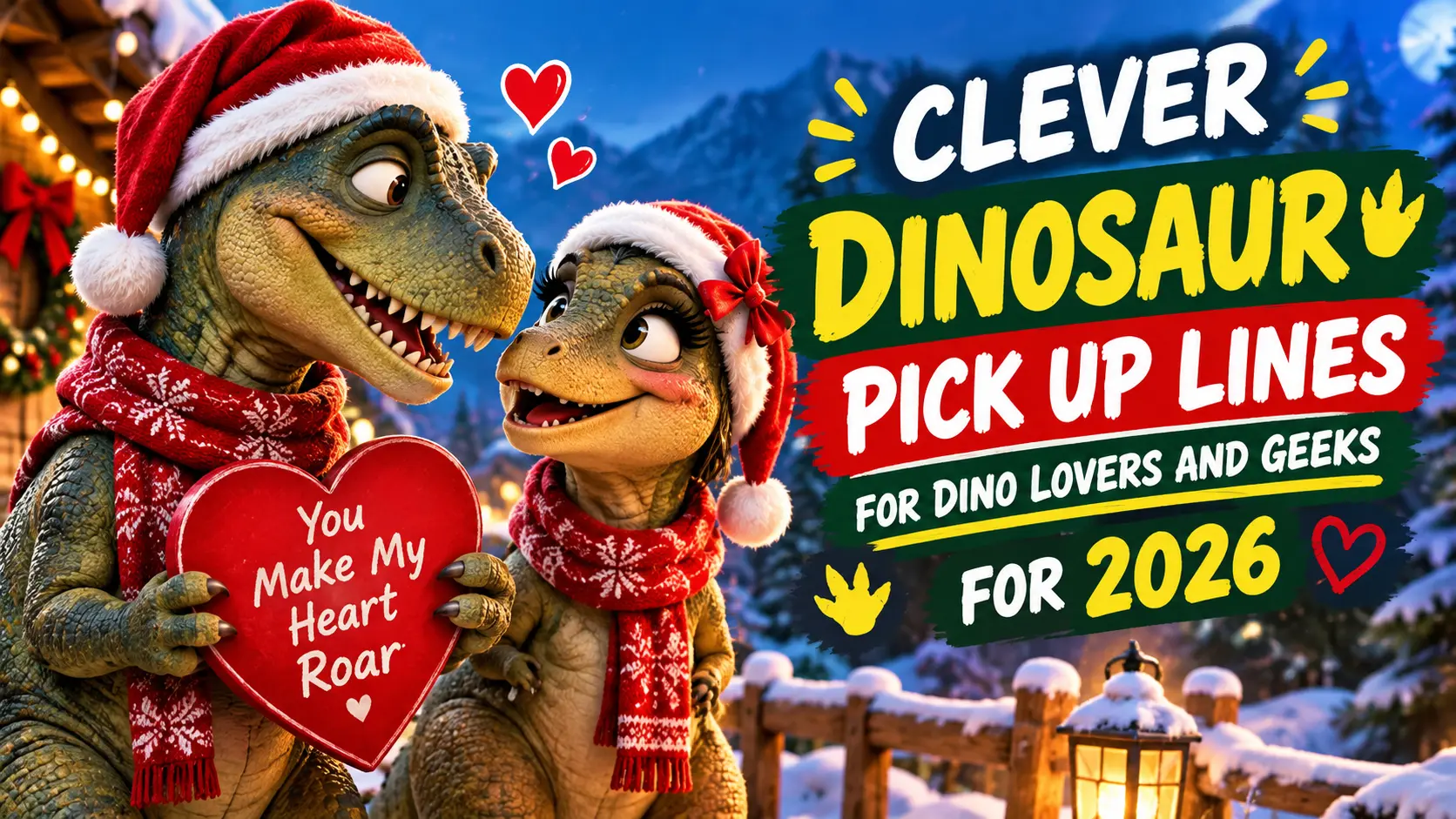 Clever Dinosaur Pick Up Lines