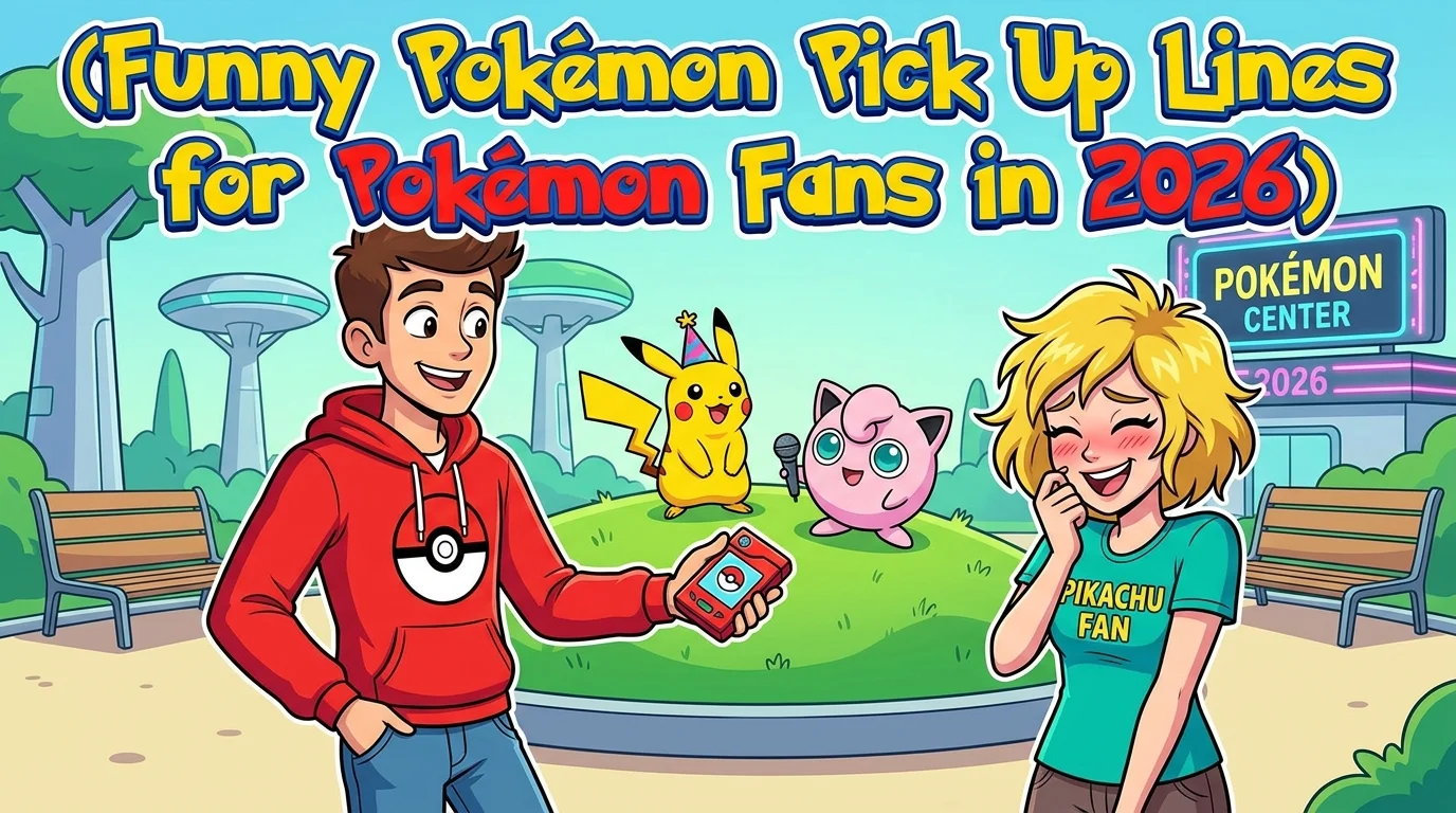 Funny Pokémon Pick Up Lines