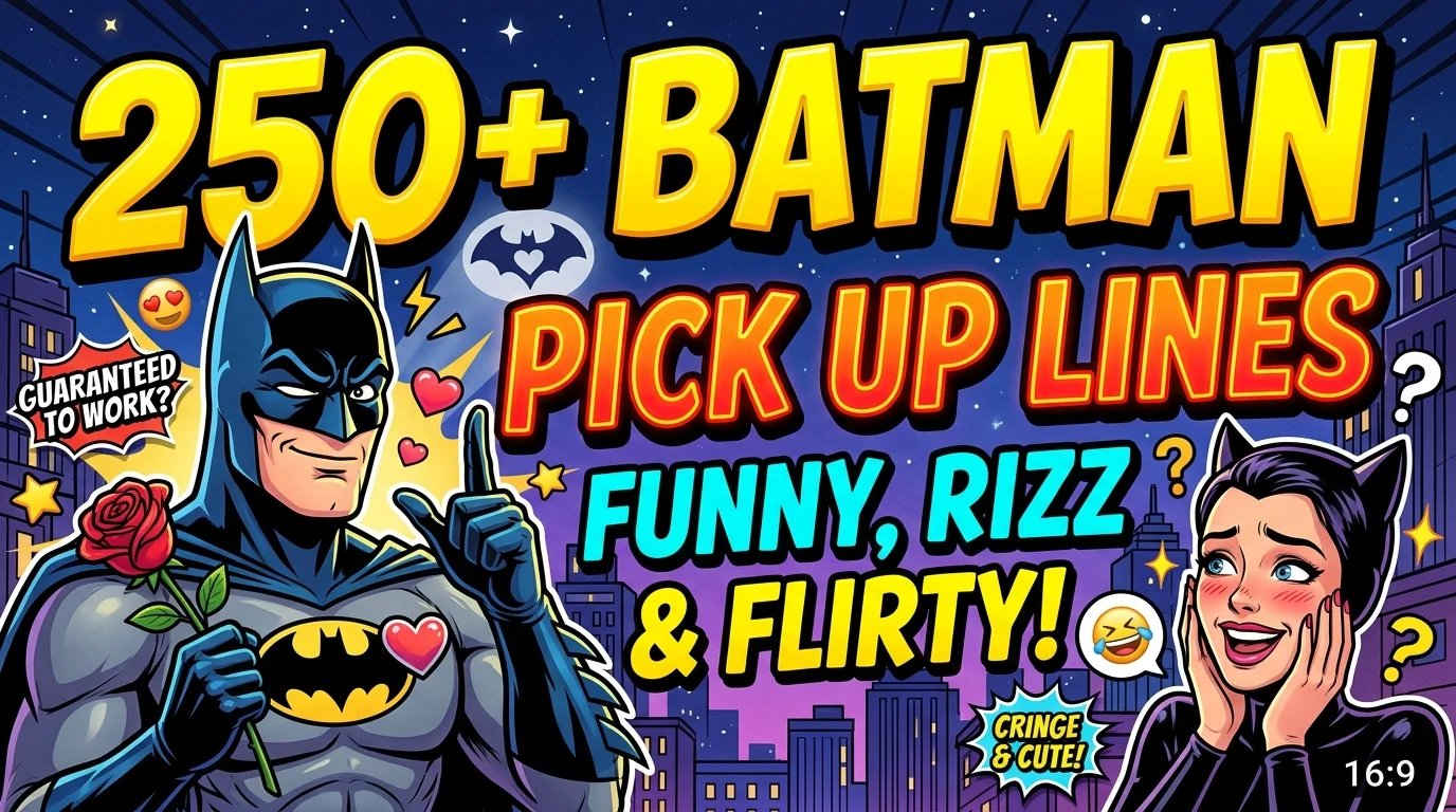 250+ Batman Pick Up Lines