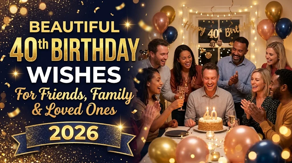 Beautiful 40th Birthday Wishes for Friends