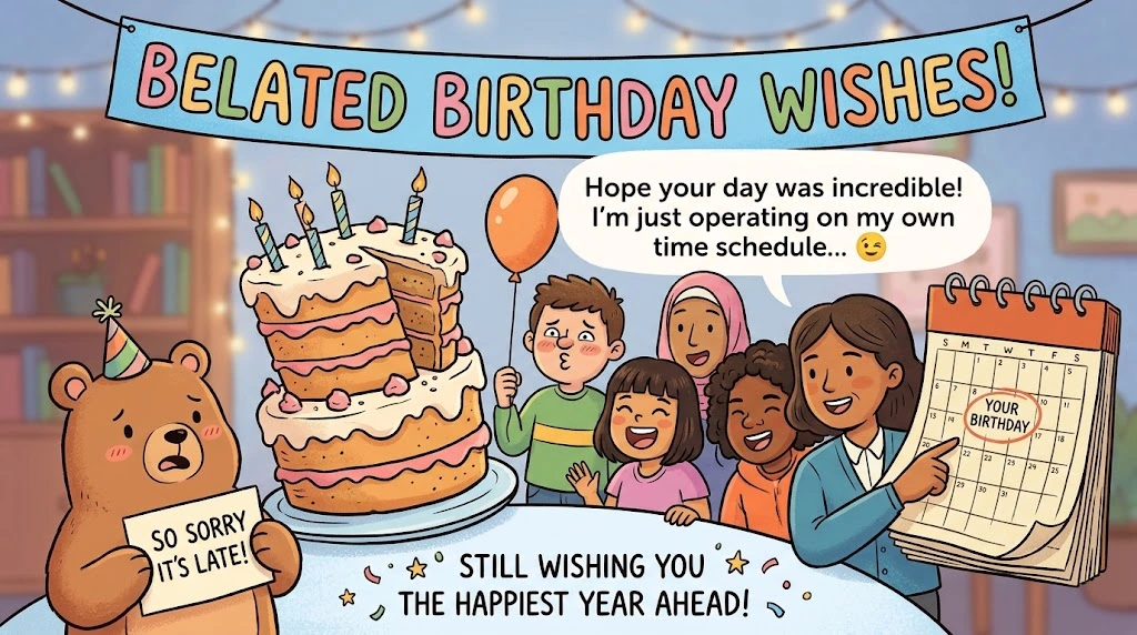 Belated Birthday Wishes