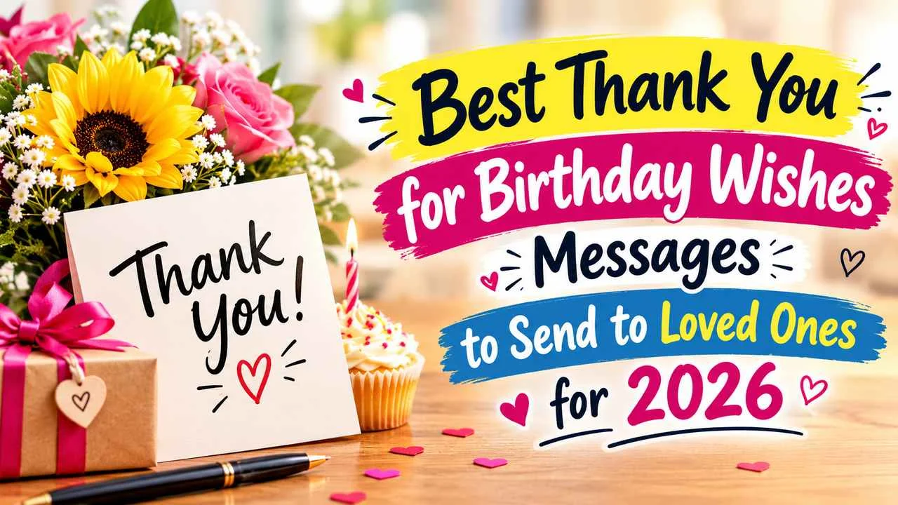 Best Thank You for Birthday Wishes