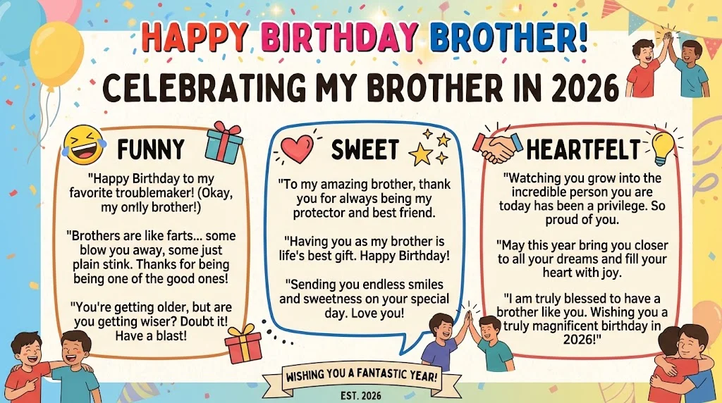 Happy Birthday Wishes for Brother