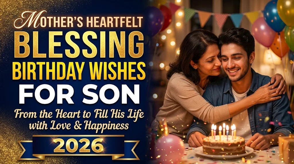 Mother Heartfelt Blessing Birthday Wishes for Son