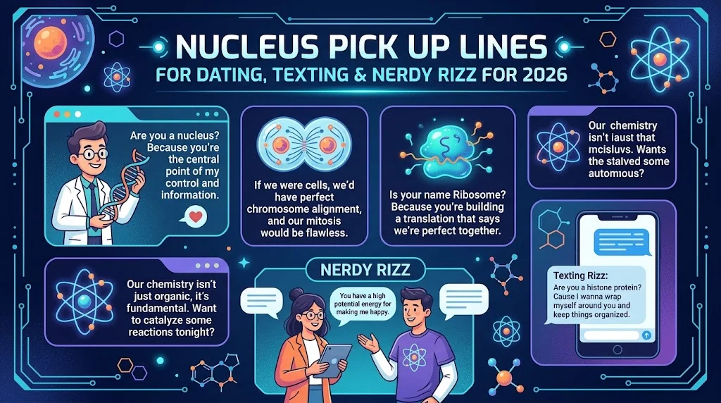 Nucleus Pick Up Lines