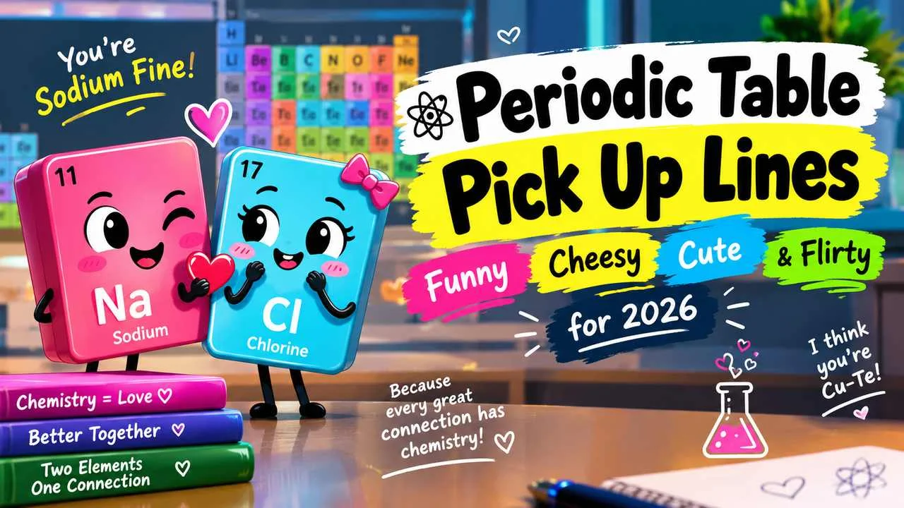 Periodic Table Pick Up Lines