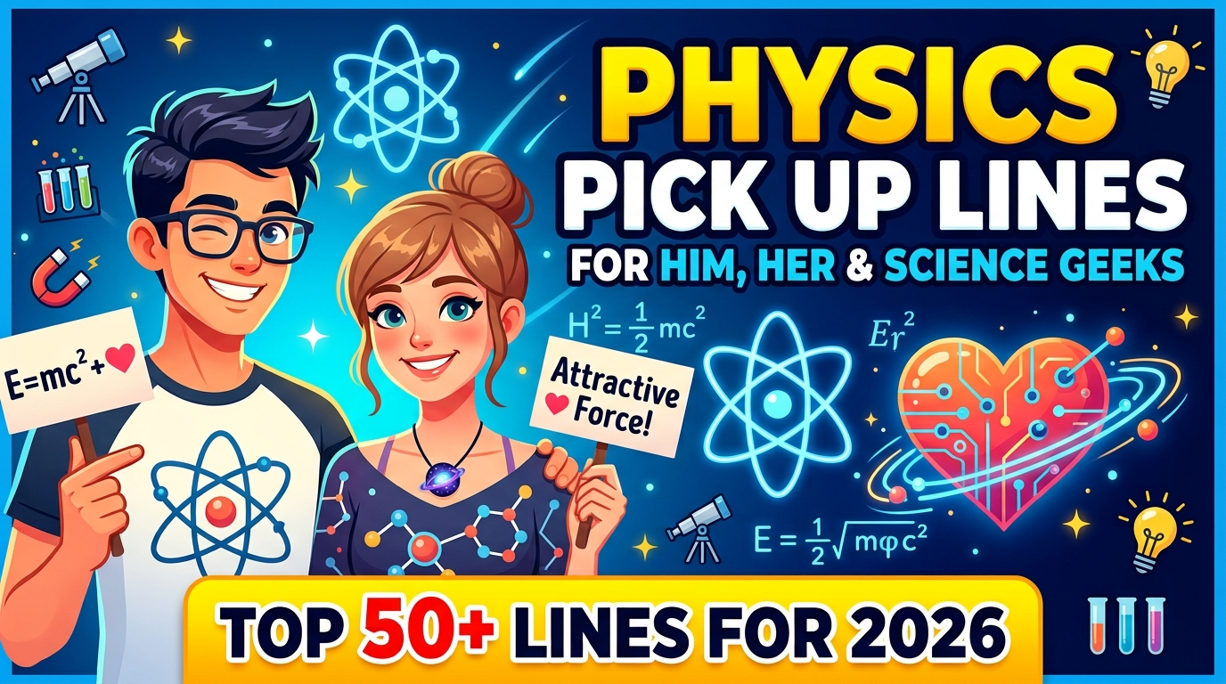 Physics Pick Up Lines