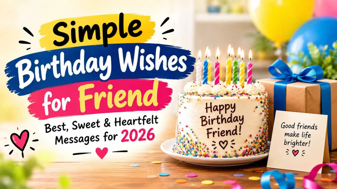 Simple Birthday Wishes for Friend