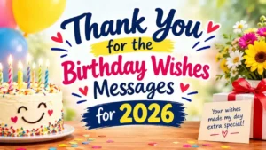 Thank You for the Birthday Wishes