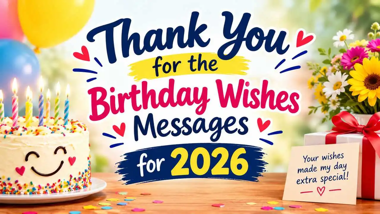 Thank You for the Birthday Wishes