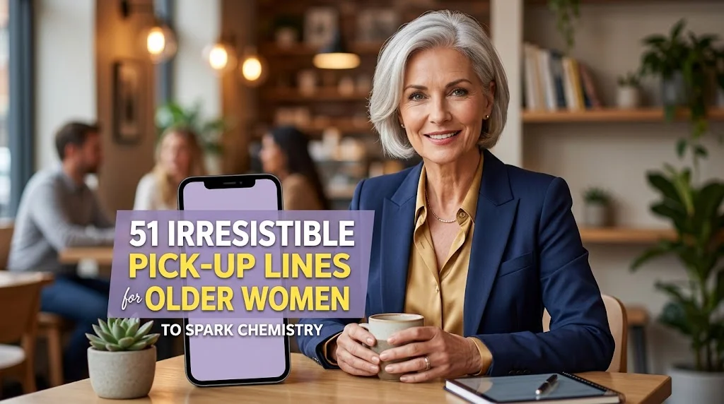 51 Irresistible Pick Up Lines for Older Women to Spark Chemistry