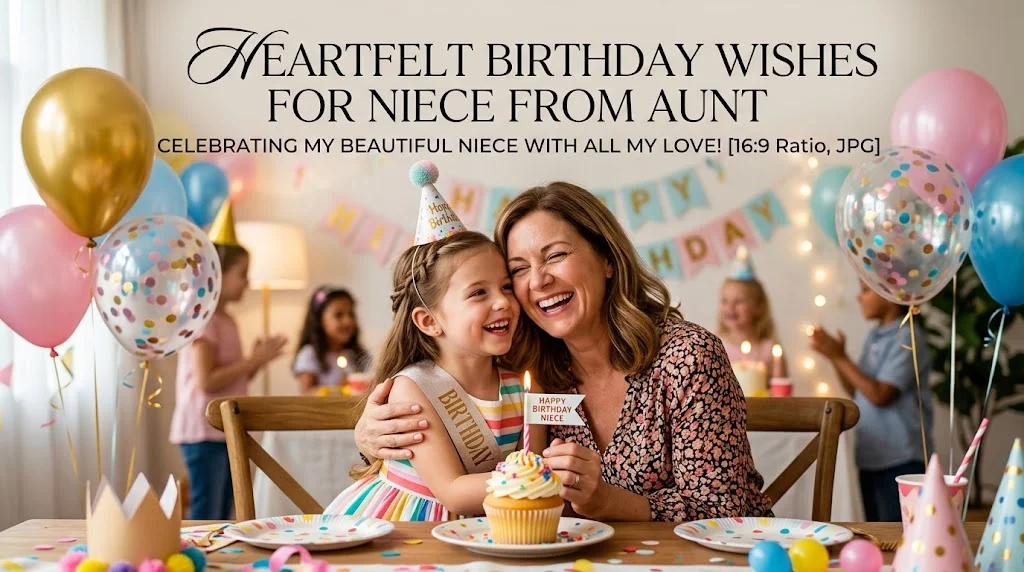 Heartfelt Birthday Wishes for Niece From Aunt